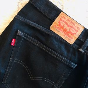 LEVI’S 505 Men’s Black Denim Jeans 36x32